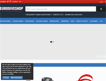 Tablet Screenshot of eurodiveshop.com